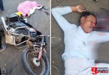 ट्रकच्या धडकेत दुचाकीस्वार जागीच ठार