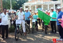 जागतिक वसुंधरा दिनानिमित्त बुलढाणा शहरातून भव्य सायकल रॅली