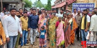 देशी दारु दुकानाविरोधात शेकडो महिलांची बोराखेडी पोस्टे.मध्ये धडक!