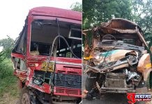 407 व एसटी.बसची भिषण धडक ; 1 ठार