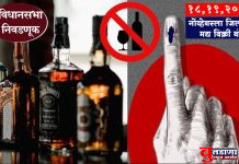 जिल्ह्यात चार दिवस मद्य विक्री बंद ! तळीरामांचे काय होणार ?
