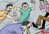 शेलापूर बु.येथे एकावर विळा चालला; तिघांवर गुन्हा